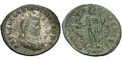 1 Follis /  AE3 Roman Empire (27BC-395) Bronze Constantius II (317 - 361)