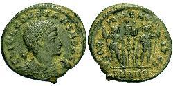 1 Follis /  AE3 Roman Empire (27BC-395) Bronze Constans I (320-350)