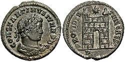 1 Follis /  AE3 Roman Empire (27BC-395) Bronze Constantius II (317 - 361)