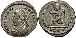 1 Follis /  AE3 Roman Empire (27BC-395) Bronze Constantius II (317 - 361)