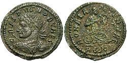 1 Follis /  AE3 Roman Empire (27BC-395) Bronze Crispus (305 - 326)