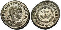 1 Follis /  AE3 Roman Empire (27BC-395) Bronze Constantius II (317 - 361)