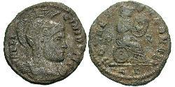 1 Follis /  AE3 Roman Empire (27BC-395) Bronze Licinius I (265-324)