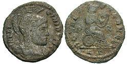 1 Follis /  AE3 Roman Empire (27BC-395) Bronze Licinius I (265-324)