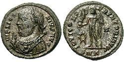 1 Follis /  AE3 Roman Empire (27BC-395) Bronze Licinius I (265-324)