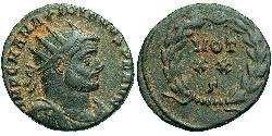 1 Follis /  AE3 Roman Empire (27BC-395) Bronze Maximianus (250-310)