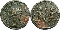 1 Follis /  AE3 Roman Empire (27BC-395) Bronze Constantius II (317 - 361)