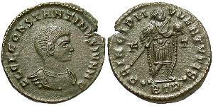 1 Follis /  AE3 Roman Empire (27BC-395) Bronze Constantius II (317 - 361)