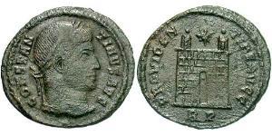 1 Follis /  AE3 Roman Empire (27BC-395) Bronze Constantine I (272 - 337)