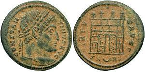 1 Follis /  AE3 Roman Empire (27BC-395) Bronze Constantine I (272 - 337)