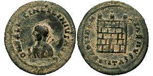 1 Follis /  AE3 Roman Empire (27BC-395) Bronze Licinius II (315-326)