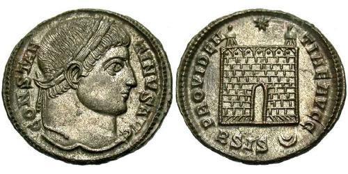 1 Follis /  AE3 Roman Empire (27BC-395) Bronze Constantine I (272 - 337)