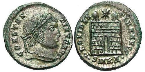 1 Follis /  AE3 Roman Empire (27BC-395) Bronze Constantine I (272 - 337)