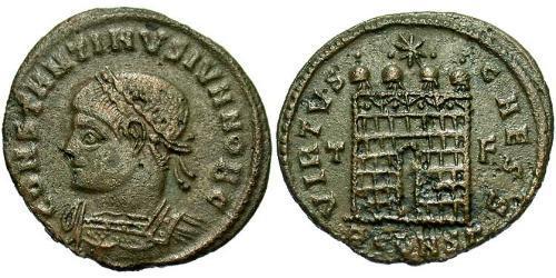 1 Follis /  AE3 Roman Empire (27BC-395) Bronze Constantius II (317 - 361)