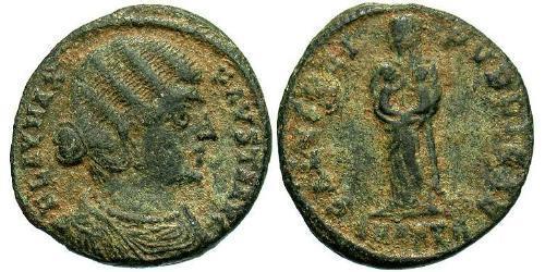 1 Follis /  AE3 Roman Empire (27BC-395) Bronze Fausta (289-326)