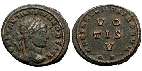 1 Follis /  AE3 Roman Empire (27BC-395) Bronze Constantius II (317 - 361)