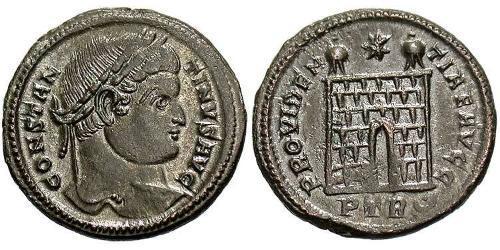 1 Follis /  AE3 Roman Empire (27BC-395) Bronze Constantine I (272 - 337)