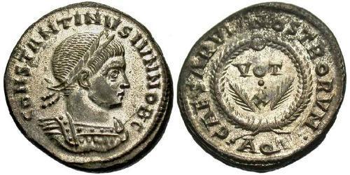 1 Follis /  AE3 Roman Empire (27BC-395) Bronze Constantius II (317 - 361)