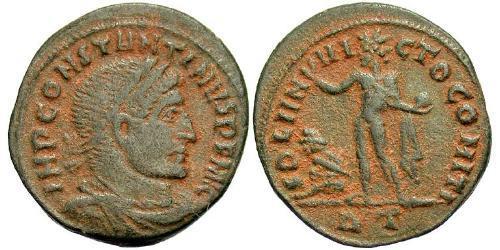 1 Follis /  AE3 Roman Empire (27BC-395) Bronze Constantine I (272 - 337)
