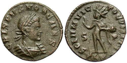 1 Follis /  AE3 Roman Empire (27BC-395) Bronze Crispus (305 - 326)