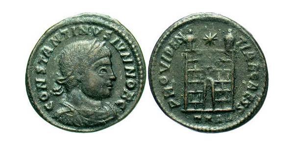 1 Follis /  AE3 Roman Empire (27BC-395) Bronze Constantius II (317 - 361)