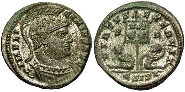 1 Follis /  AE3 Roman Empire (27BC-395) Bronze Licinius I (265-324)