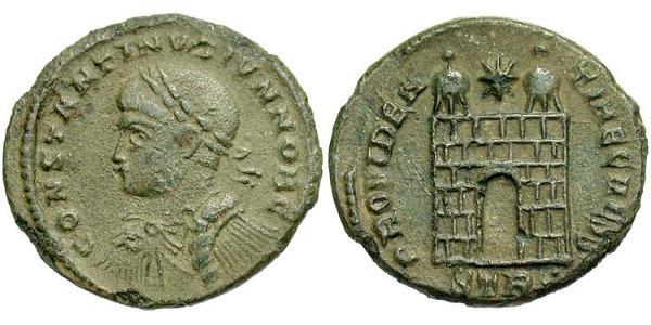 1 Follis /  AE3 Roman Empire (27BC-395) Bronze Constantius II (317 - 361)
