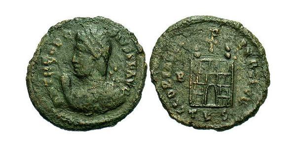 1 Follis /  AE3 Roman Empire (27BC-395) Bronze Theodosius I (347-395)