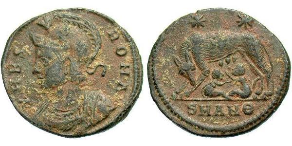 1 Follis /  AE3 Roman Empire (27BC-395) Bronze Constantine I (272 - 337)