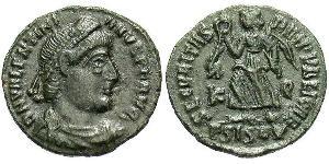 1 Follis /  AE3 Römische Kaiserzeit (27BC-395) Bronze Valentinian I (321-375)