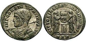 1 Follis /  AE3 Römische Kaiserzeit (27BC-395) Bronze Konstantin I (272 - 337)