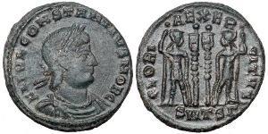 1 Follis /  AE3 Römische Kaiserzeit (27BC-395) Bronze Constantius II(317 - 361)