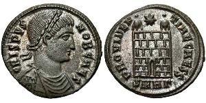 1 Follis /  AE3 Römische Kaiserzeit (27BC-395) Bronze Crispus (305 - 326)