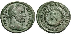 1 Follis /  AE3 Römische Kaiserzeit (27BC-395) Bronze Licinius I (265-324)