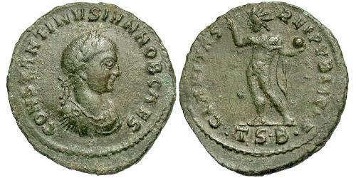 1 Follis /  AE3 Römische Kaiserzeit (27BC-395) Bronze Constantius II(317 - 361)