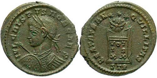 1 Follis /  AE3 Römische Kaiserzeit (27BC-395) Bronze Crispus (305 - 326)