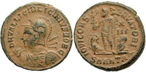 1 Follis /  AE3 Römische Kaiserzeit (27BC-395) Bronze Licinius II (315-326)