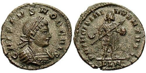 1 Follis /  AE3 Römische Kaiserzeit (27BC-395) Bronze Crispus (305 - 326)