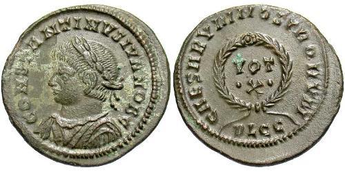 1 Follis /  AE3 Römische Kaiserzeit (27BC-395) Bronze Constantius II(317 - 361)