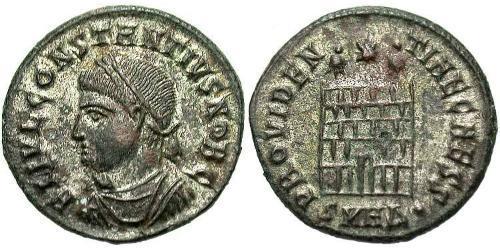 1 Follis /  AE3 Römische Kaiserzeit (27BC-395) Bronze Constantius II(317 - 361)