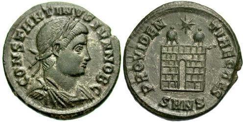 1 Follis /  AE3 Römische Kaiserzeit (27BC-395) Bronze Constantius II(317 - 361)