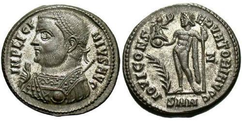 1 Follis /  AE3 Römische Kaiserzeit (27BC-395) Bronze Licinius I (265-324)