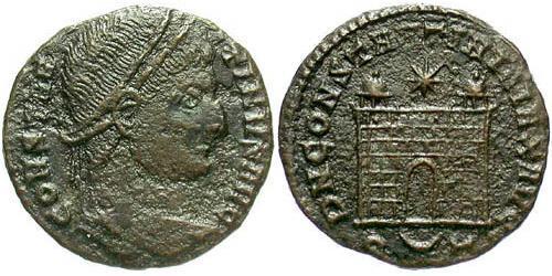 1 Follis /  AE3 Römische Kaiserzeit (27BC-395) Bronze Konstantin I (272 - 337)