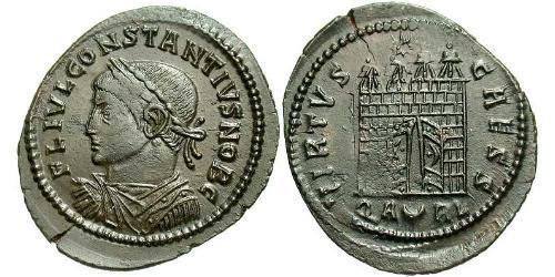 1 Follis /  AE3 Römische Kaiserzeit (27BC-395) Bronze Constantius II(317 - 361)