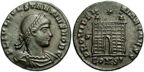 1 Follis /  AE3 Römische Kaiserzeit (27BC-395) Bronze Constantius II(317 - 361)