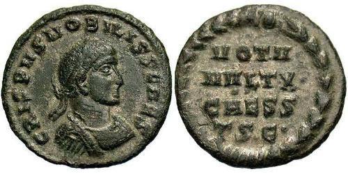 1 Follis /  AE3 Römische Kaiserzeit (27BC-395) Bronze Crispus (305 - 326)