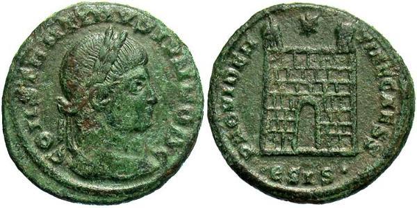 1 Follis /  AE3 Römische Kaiserzeit (27BC-395) Bronze Constantius II(317 - 361)