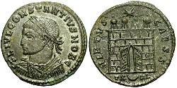 1 Follis /  AE3 Western Roman Empire (285-476) Bronze Constantius II (317 - 361)