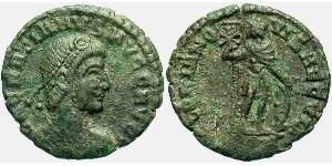 1 Follis /  AE3 Western Roman Empire (285-476) Bronze Gratian (359-383)