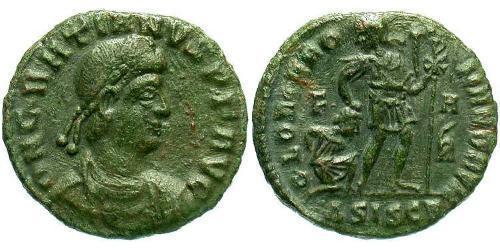 1 Follis /  AE3 Western Roman Empire (285-476) Bronze Gratian (359-383)